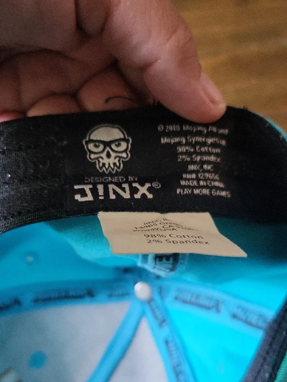 Kids Blue Minecraft Pickaxe Hat